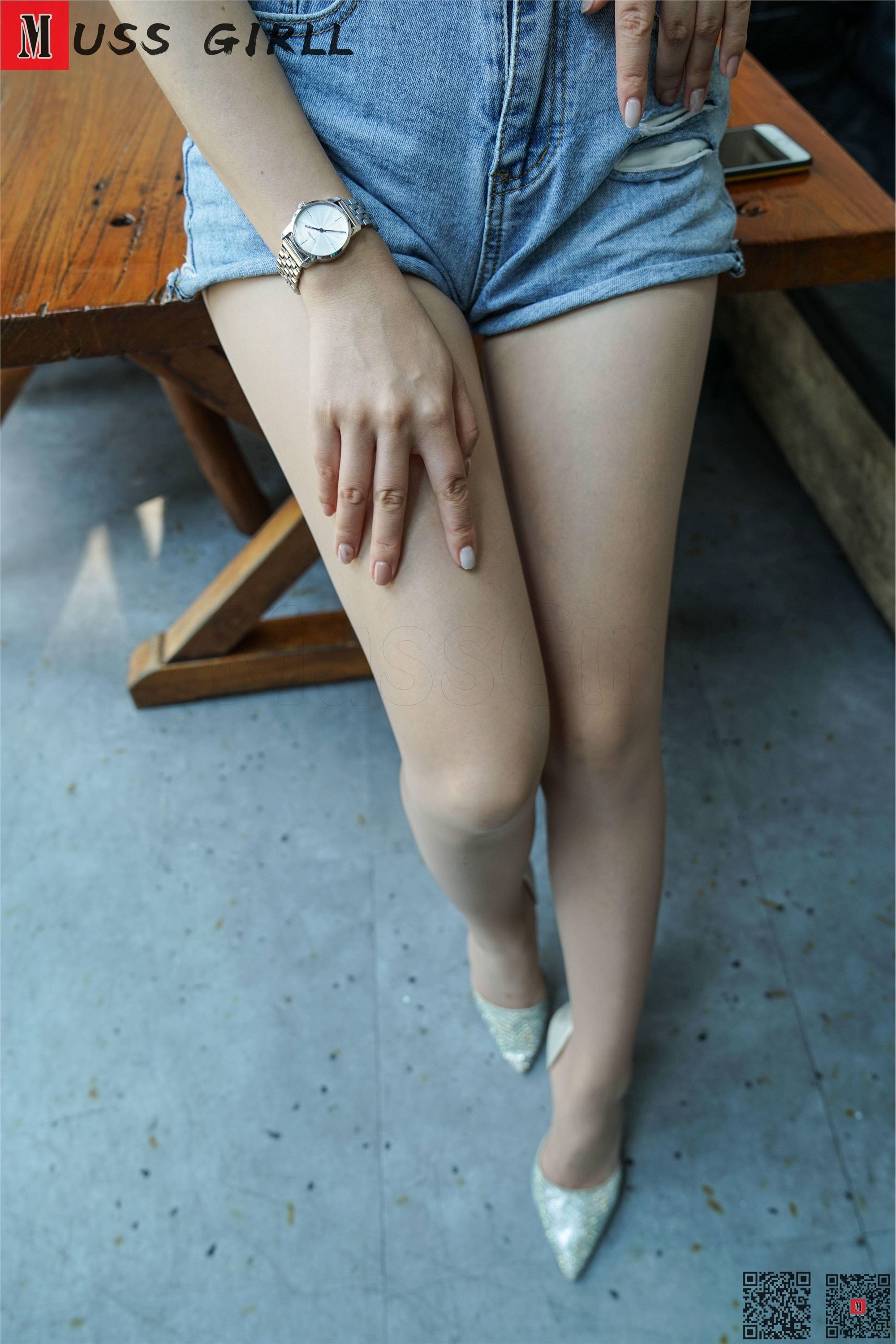 MussGirl慕丝女郎  NO.237-牛仔热裤肉丝高跟小婕